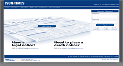 Desktop Screenshot of ads.suntimes.com